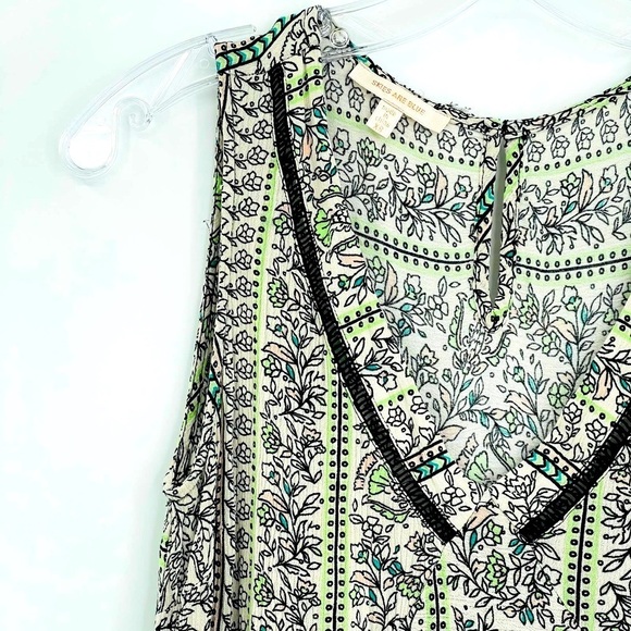 Anthropologie Skies Are Blue floral v-neck dress - Picture 2 of 10